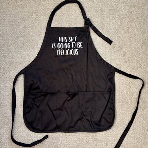Black Apron with Funny Quote